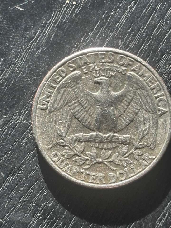 1980-D Washington Quarter Mint Fill Error and Double Strike Lettering Error Coin - Image 1 of 3
