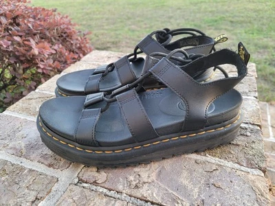 Sandalias Dr Martens Doc Nartilla para mujer talla 8 negras estilo gladiador sandalia Foto 1 de 4