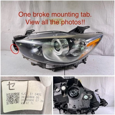 2013 2014 2015 年 2016 年 MAZDA CX-5 CX5 左 LH 侧卤素车头灯 原始设备制造商 — 第 1/4 张图片