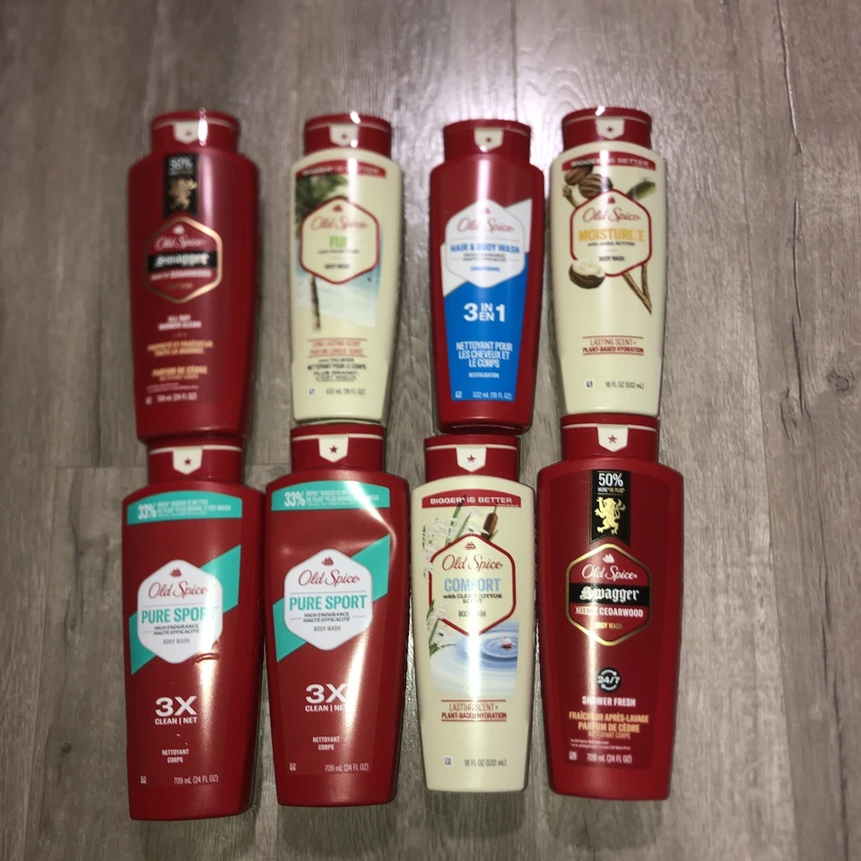 LOTE DE 8 lavabos corporales Old Spice Foto 1 de 1