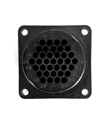 Amp 37 Pin Cannon Bulkhead Connector, 206151-1! - Image 1 of 2