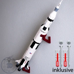Wandhalterung Halterung passend für LEGO® 92176 vs 21309 Nasa Saturn V Rakete - Bild 1 von 6