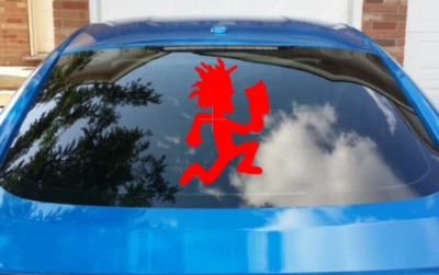 Calcomanía de coche de payaso loco banda de vinilo logotipo parachoques pegatina Hatchetman ICP Foto 1 de 4