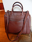 Large Brown Leather Kate Spade  Satchel - Crossbody Bag W/ Double Handles!