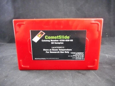 COMETSLIDE Glass 2 Well Assay Microscope Slides Electrophoresis 4250-050-03 25PK - Image 1 of 2