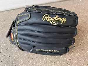 Guanto in pelle nero Rawlings Playmaker Series PM1300B brocca fuori campo 13" RH - Foto 1 di 6
