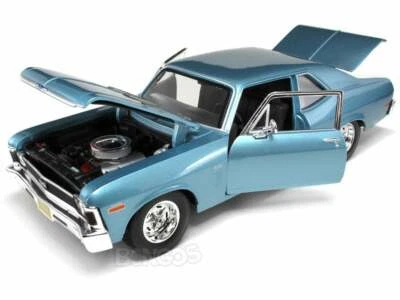 1970 NOVE SS 396 CUPÊ AZUL METÁLICO NOVO NA CAIXA - Imagem 1 de 4