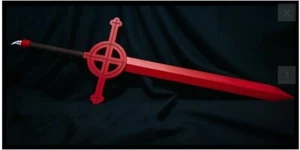 Finn's Demon Blood Sword Hora de Aventura Filamento Impresión 3D Hazlo tú mismo Kit Escala 1:1 - Imagen 1 de 3