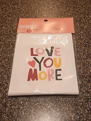 NOVO Pacote com 20 Sacos de Papel Spritz Hearts Love You More - Imagem 1 de 3