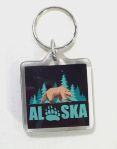 Llavero de acrílico oso grizzly de Alaska, pata de oso - Imagen 1 de 2