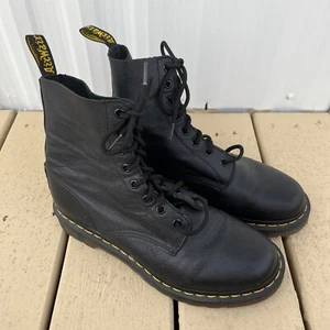 Doc Dr. Martens 1460 Pascal Virginia Black Leather Boots Women Size 11 Men’s 10 - Picture 1 of 6