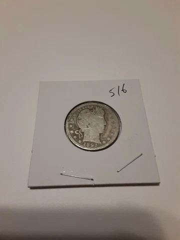 1893 Barber Quarter Dollar - Silver #516 Cover