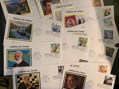  Sc #3183a-o Celebrate the Century15 FDC combo1910 Colorano silk cachets FDC .18 - Image 1 of 4