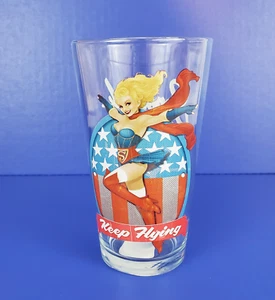 Bicchieri Supergirl Toon Bicchiere: DC Comics "Keep Flying" Bombshell 5,75" - Foto 1 di 21