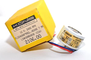Audio-Tape / Tonwellen-Motor Canon Typ CM32-00202-5BKR, 12V , 2400 RPM, CCW, NOS - Picture 1 of 5