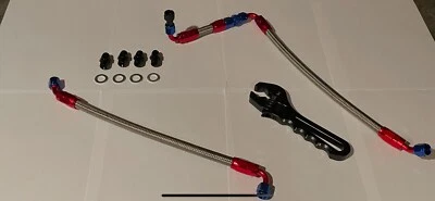 Custom Ducati Oil Cooler Lines Kit Monster M600 M750 M900 95-03 W - Image 1 of 4