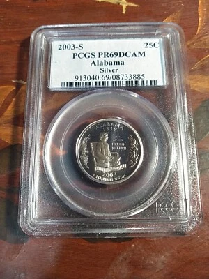 2003 S Alabama Silver State 25c Quarter w/ Helen Keller On Reverse PCGS PR69DCAM - Image 1 of 4