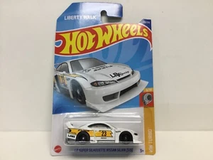HOT WHEELS LB SUPER SILHOUETTE NISSAN SILVIA S15 LIBERTY WALK LBWK 110/250 WHITE - Picture 1 of 9