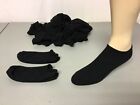 New Women’s Burlington Cotton No Show Socks Shoe 6-9 Black 18 Pair #879L