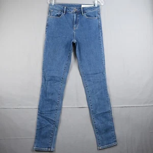 TRESURE & BOND STRETCH BLUE HIGH WAIST SKINNY LEG DENIM JEANS, WOMENS SIZE 27 - Picture 1 of 12