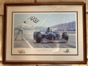Tony Smith "Hill Gets Hungry" Ltd Edition 69/600 Damon F1 Formel 1995 Williams - Bild 1 von 7