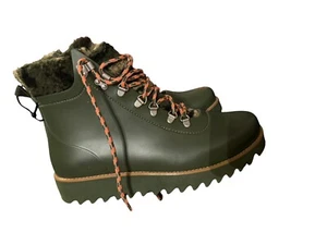 Bernardo Wylie High-Top Rain Lace Up Boots Size 10 - Picture 1 of 8