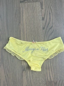 Victoria's Secret bikini panties sexy little things size small vintage yellow - Picture 1 of 6