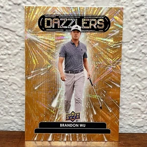 BRANDON WU 2024 UPPER DECK GOLF #DZ-12 UD DAZZLERS ORANGE ROOKIE RC PGA - Picture 1 of 2