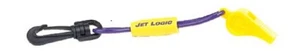 Silbato de seguridad con cordón flotante amarillo y morado Jet logic W-1 nuevo - Imagen 1 de 1