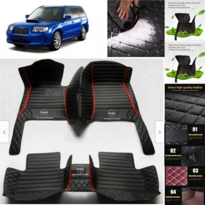 For Subaru Forester Car Floor Mats Luxury Custom Waterproof Auto Carpets Liner Foto 1 de 4