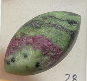 RUBIN ZOISIT FREEFORM Ruby Zoisite , Cabochon Tanzania - Picture 1 of 3