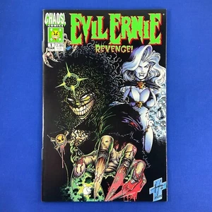 Cómic de terror Evil Ernie Revenge #1 Brilla en la oscuridad Cubierta Chaos Comics 1995 - Imagen 1 de 4