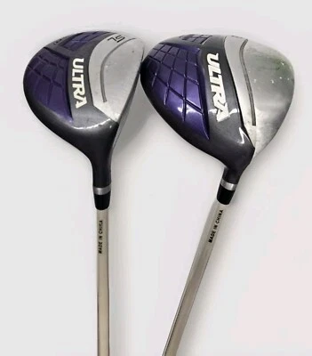 Ladies Wilson Ultra SL Driver 14* and FW - RH Purple Golf Clubs - Image 1 of 4