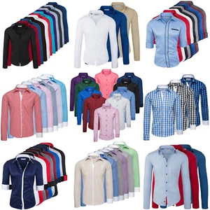 Rock Creek Herren Hemd Kariertes Hemd Businesshemd Kentkragen S-XXXL M22 NEU - Bild 1 von 112