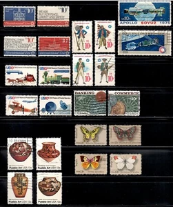 7 Different US VF Used Se-Tenant Sets - I Combine S/H - Picture 1 of 1