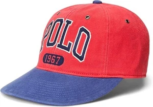 POLO Baseball Cotton Chino Cap Hat  one size Adjustable Strap Starboard red 1967 - Picture 1 of 2