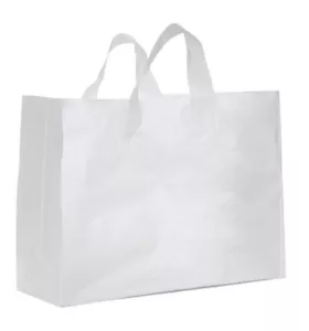 Clear Bags Plastic 250 Gift Shopping Large Frosted Frosty 16 x 6 x 12 Vogue - Picture 1 of 3