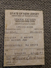 New Jersey Senior Citizen Transportation discount  card 1982
