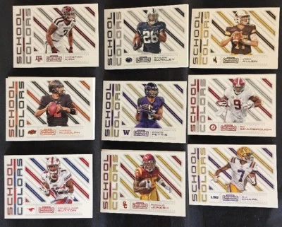 2018 Panini Contenders Draft Picks Football School Colors Inserts Lot You Pick - Image 1 of 2