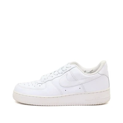 Nike Damen Air Force 1 Low Schuh Weiß Leder Low-Top Stoßämpfend Sneaker EU 40 - Bild 1 von 4