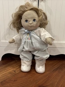 Vintage 1985 Mattel My Child Doll Blonde Hair Blue Eyes Girl Searsucker - Picture 1 of 19