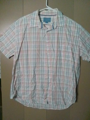 Camisa Para Hombre The Original Arizona Jean Company Rosa/Blanco Ajuste Vintage Talla X Grande  Foto 1 de 4