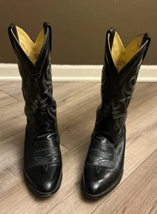 DAN POST Milwaukee Western stivali da cowboy da uomo 100% pelle morbida taglia 6 D - Foto 1 di 9