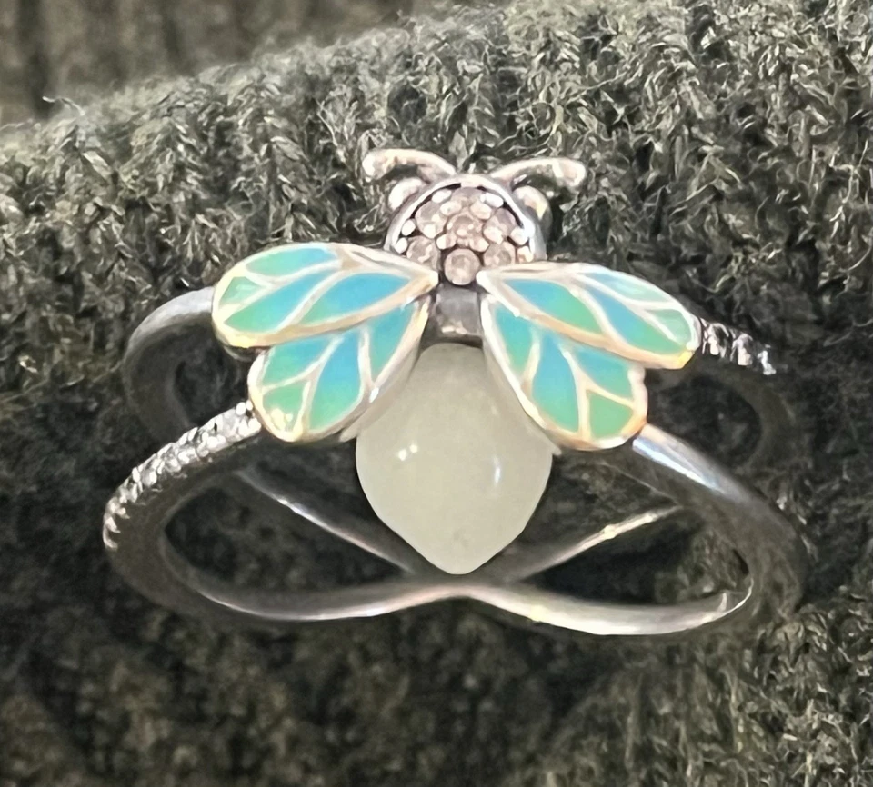 Anillo de dedo luciérnaga de verano original MULA para mujer joyería plata de ley 925 Foto 1 de 2