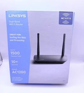 Used Linksys E5400 Dual-Band AC1200 WiFi 5 (2.4GHz + 5GHz) WiFi Router - Picture 1 of 5
