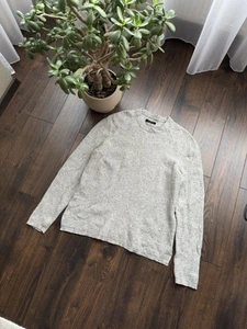 All Saints Men’s L oversized crewneck sweater wool blend knit brushed - Picture 1 of 4