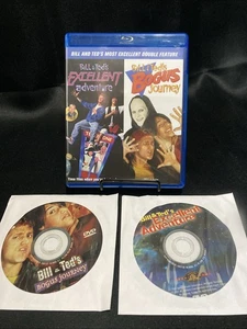 Bill & Ted's Most Excellent Double Feature (Blu-Ray, 2016) W/ Bonus DVDs - Foto 1 di 3