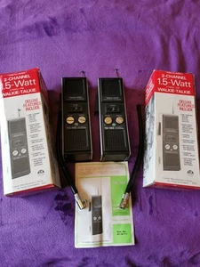 Pair Realistic CB Transceivers TRC-1002 Walkie-Talkie SPARES OR REPAIR .Vintage - Zdjęcie 1 z 12