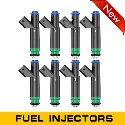 Inyector de combustible 8 piezas para Chrysler Aspen Dodge Dakota Ram 1500 Jeep Mitsubishi 4,7 L Foto 1 de 4