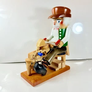 Vtg Original Tag Steinbach Volkskunst Wood Toy Maker Nutcracker West Germany - Picture 1 of 19